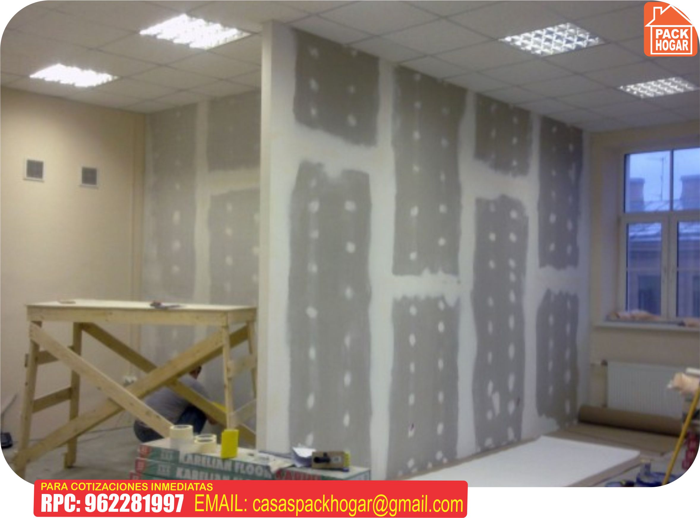 paredes en drywall