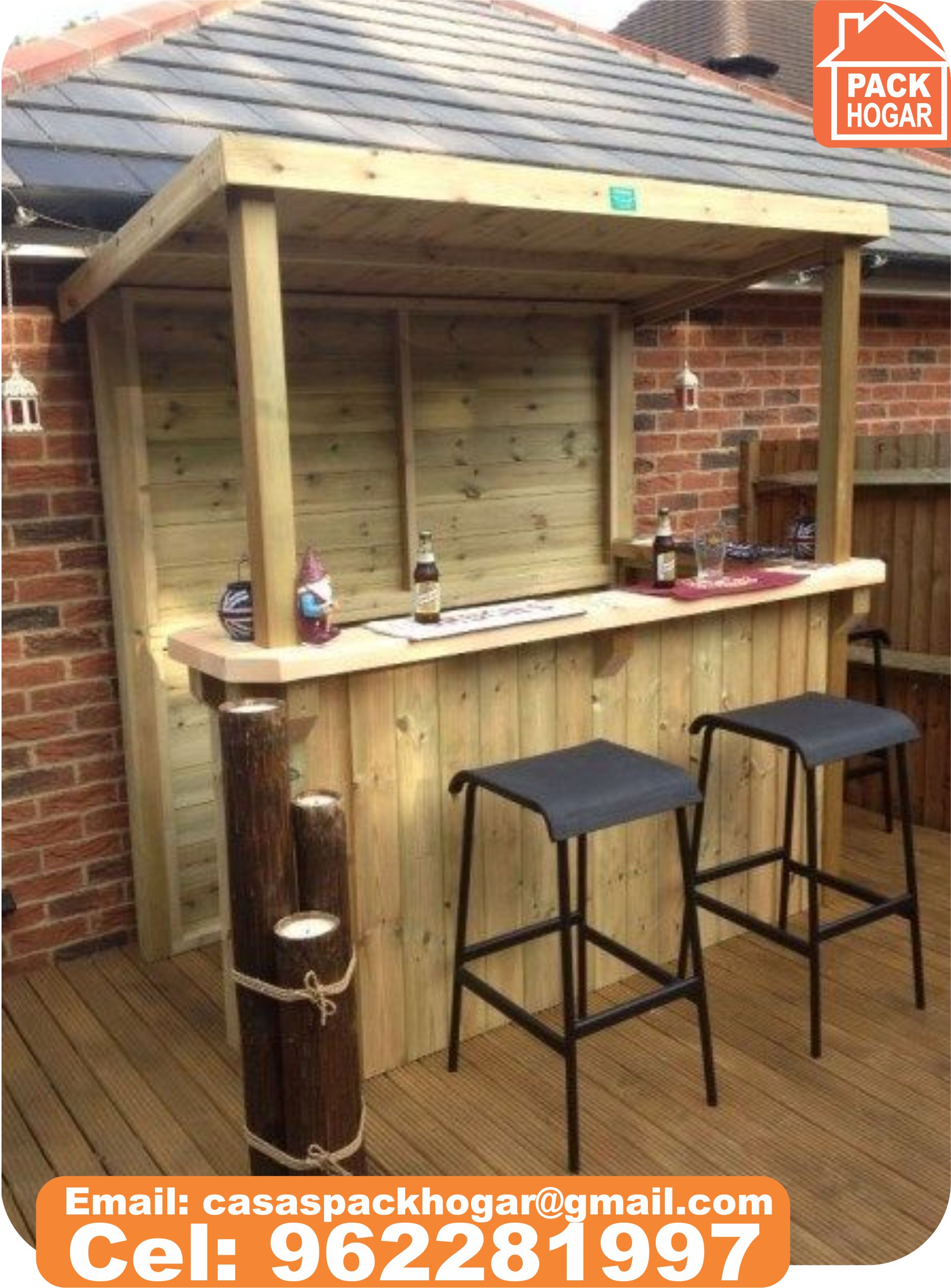 Bar para jardín prefabricada – 1500 X 1000 – PACKHOGAR