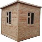 CASETA DE VIGILANCIA Y SEGURIDAD PREFABRICADA DE MADERA