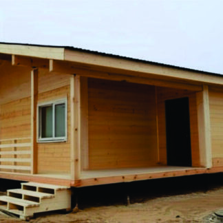 Casa Prefabricada de madera: 3 Dormitorios 75m²