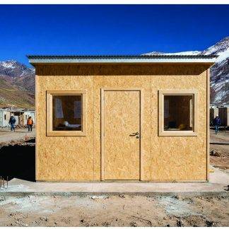 Caseta Modular Prefabricada Para Campamento 6 x 6 en Obras de Construccion en Tablero Osb Precios económicos